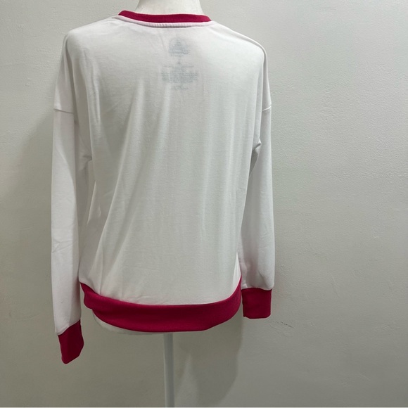 Disney Women's White and Pink Kermit & Miss Piggy Top size M EUC - Picture 8 of 9